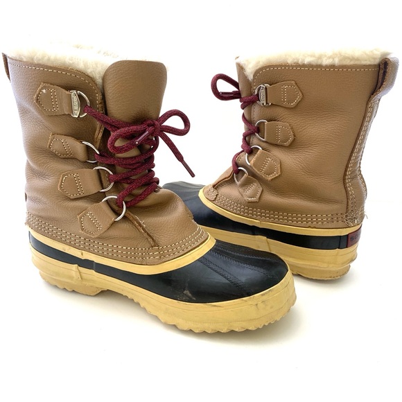 Sorel Women’s Tan Manitou Utility Snow Boots - Picture 1 of 11